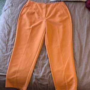Nine West Vibrant Orange Ankle Pants